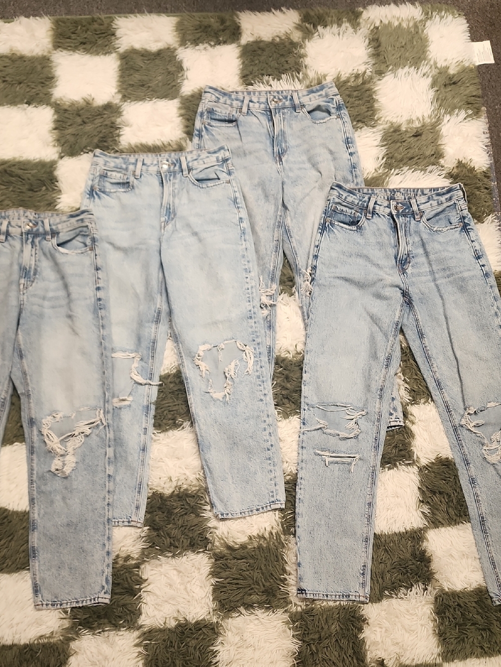 American Eagle Mom Straight Jean Bundle